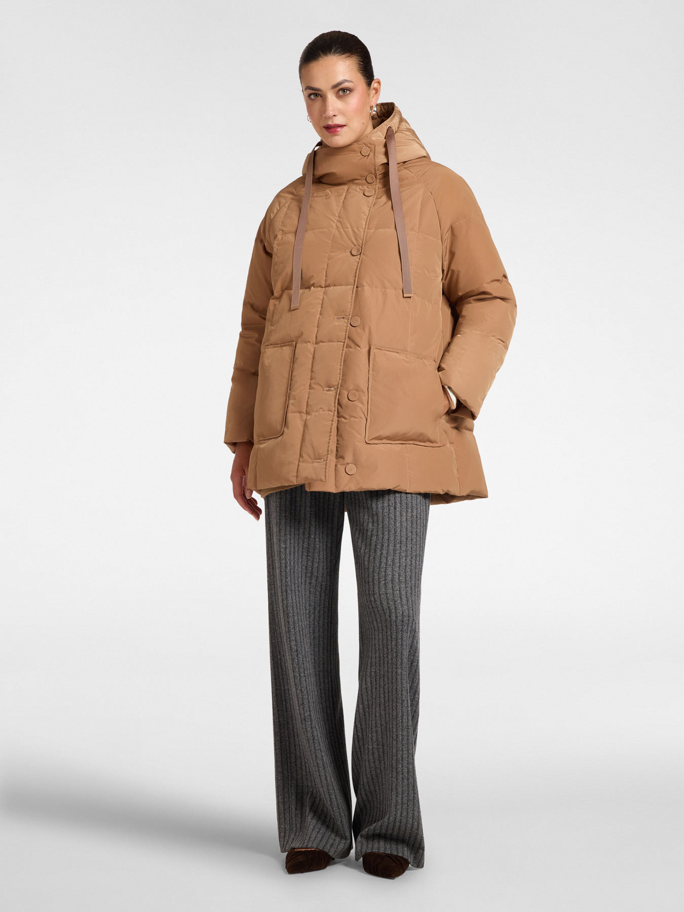 Gesteppte Nylon-Daunenjacke image number 2