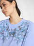 T-shirt with floral embroidery image number 3