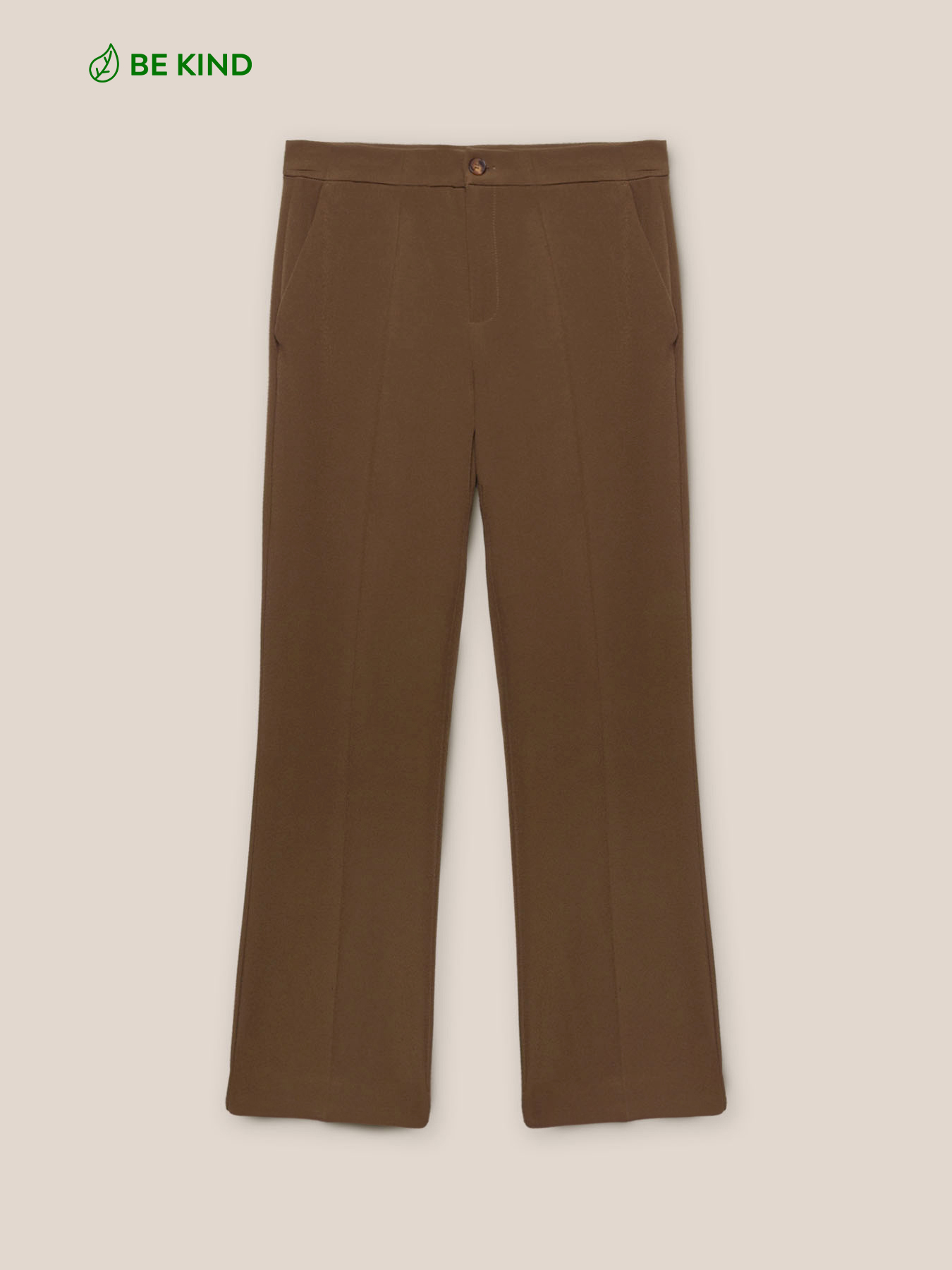 Kick flare trousers from recycled fibres image number 4