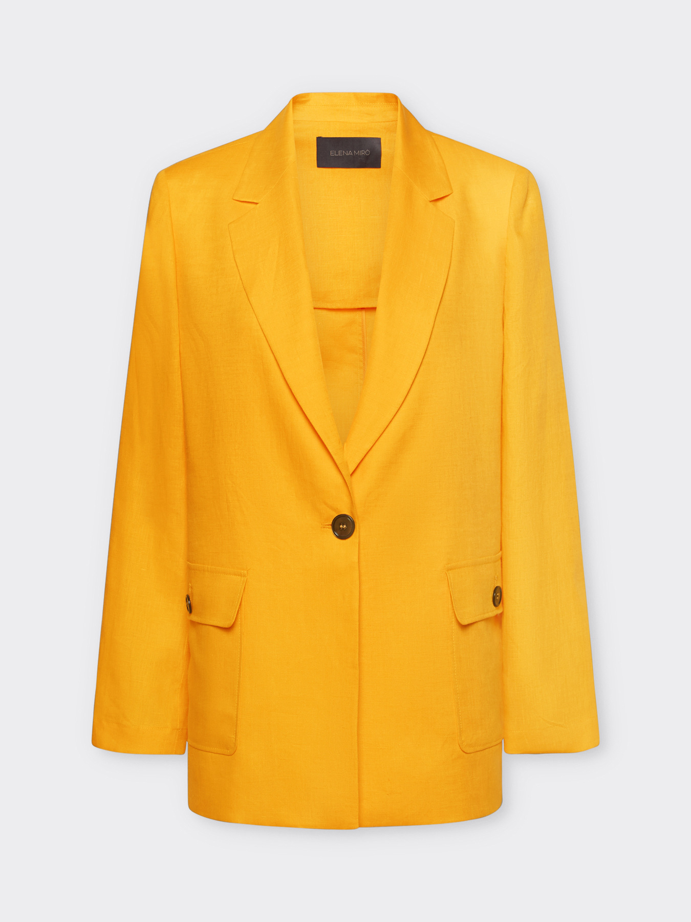 Blazer in linen with pockets image number 4