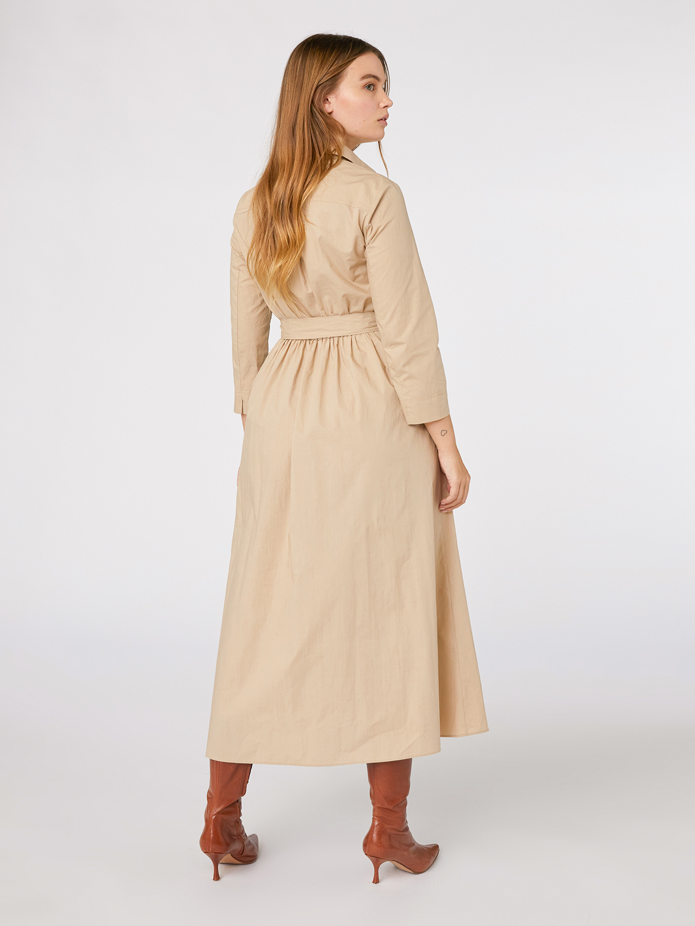 Robe chemisier en toile de coton image number 2