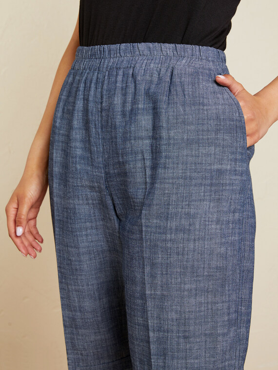 Elena Mirò Pantaloni corti in cotone e lino Donna