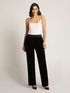 STRETCH VELVET STRETCH PANT TROUSERS image number 2