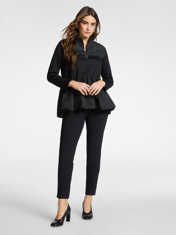 Pantaloni chinos in jersey