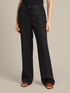 Long straight-leg trousers made of pure linen image number 2