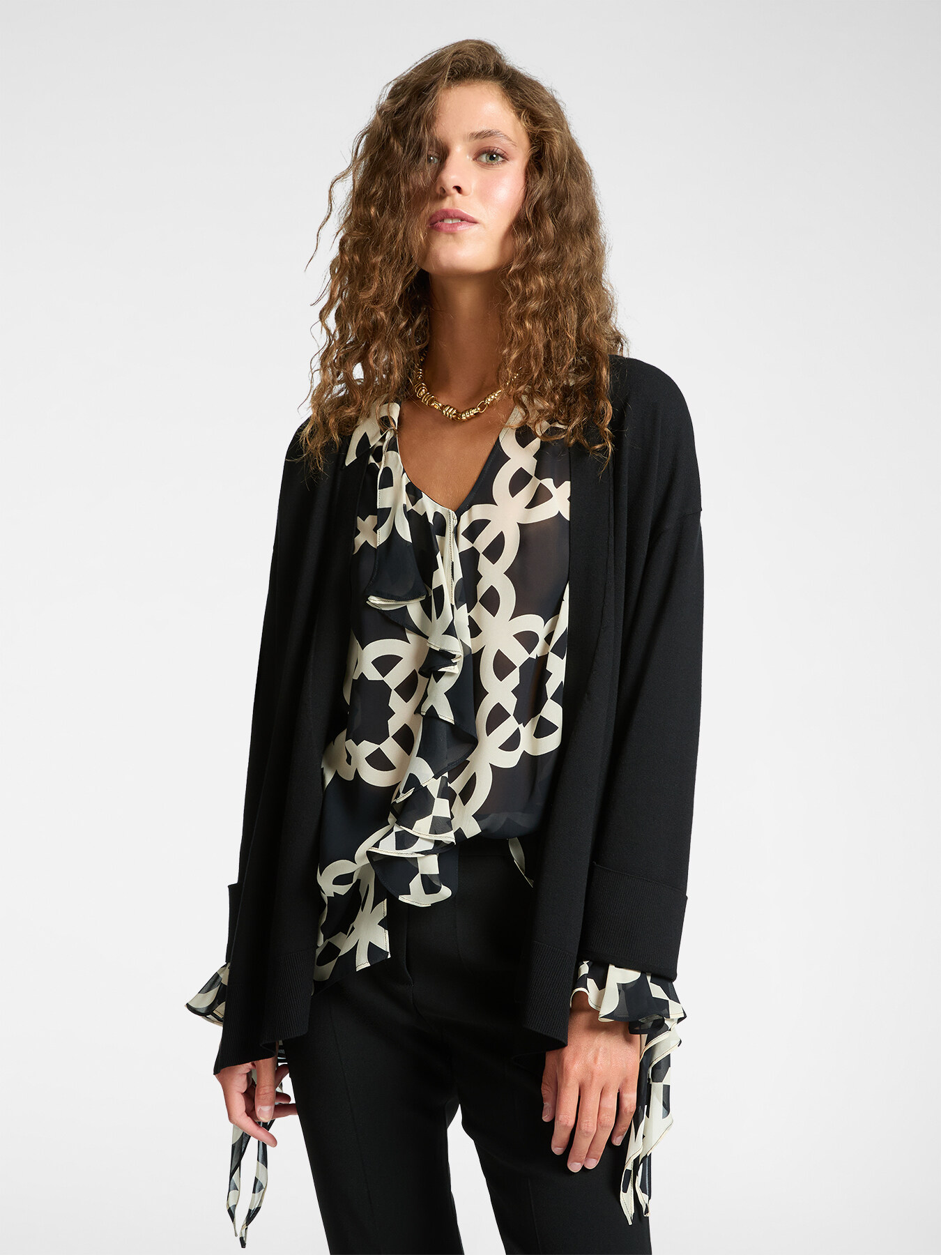 Open-front cardigan image number 0