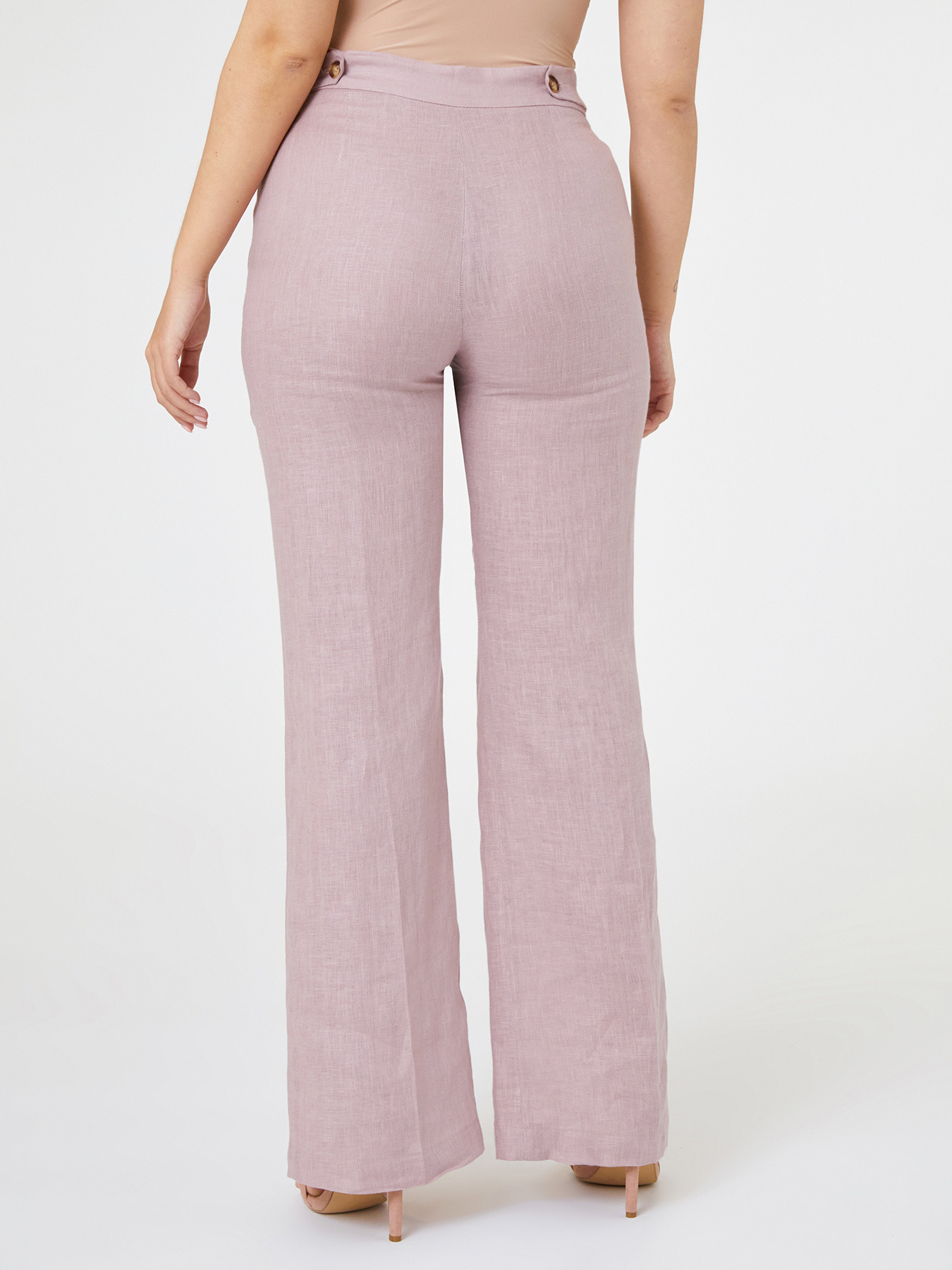 Pantaloni ampi in lino image number 1