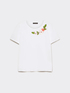 T-shirt com bordado floral em fio image number 4