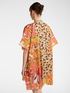 Printed and embroidered caftan image number 1