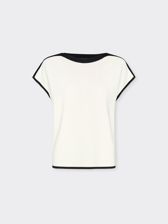 Maglia misto viscosa maniche corte