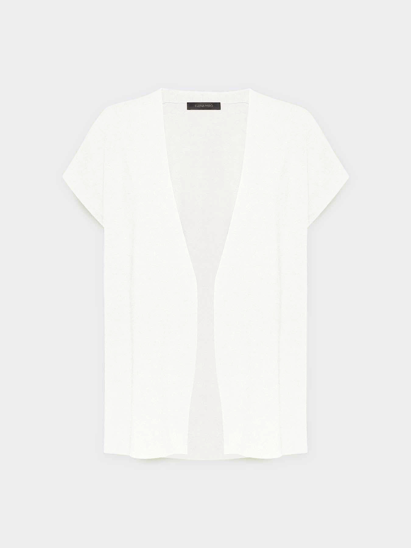 Long vest with short sleeve image number 4