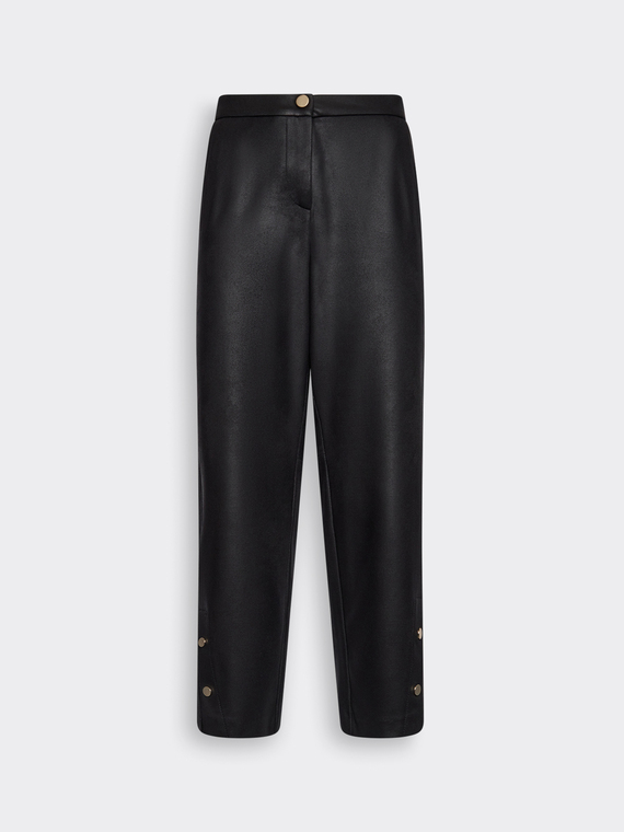 Slim-Hose mit beschichteter Optik