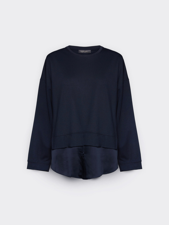 Layering effect sweatshirt