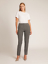 Straight-leg trousers in melange twill image number 2