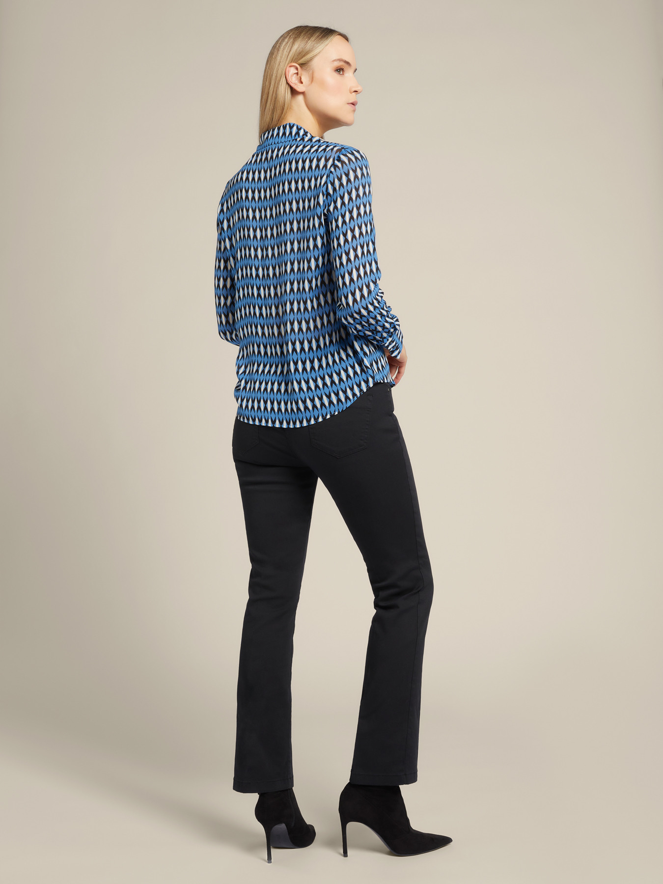 Shirt with geometric print image number 2