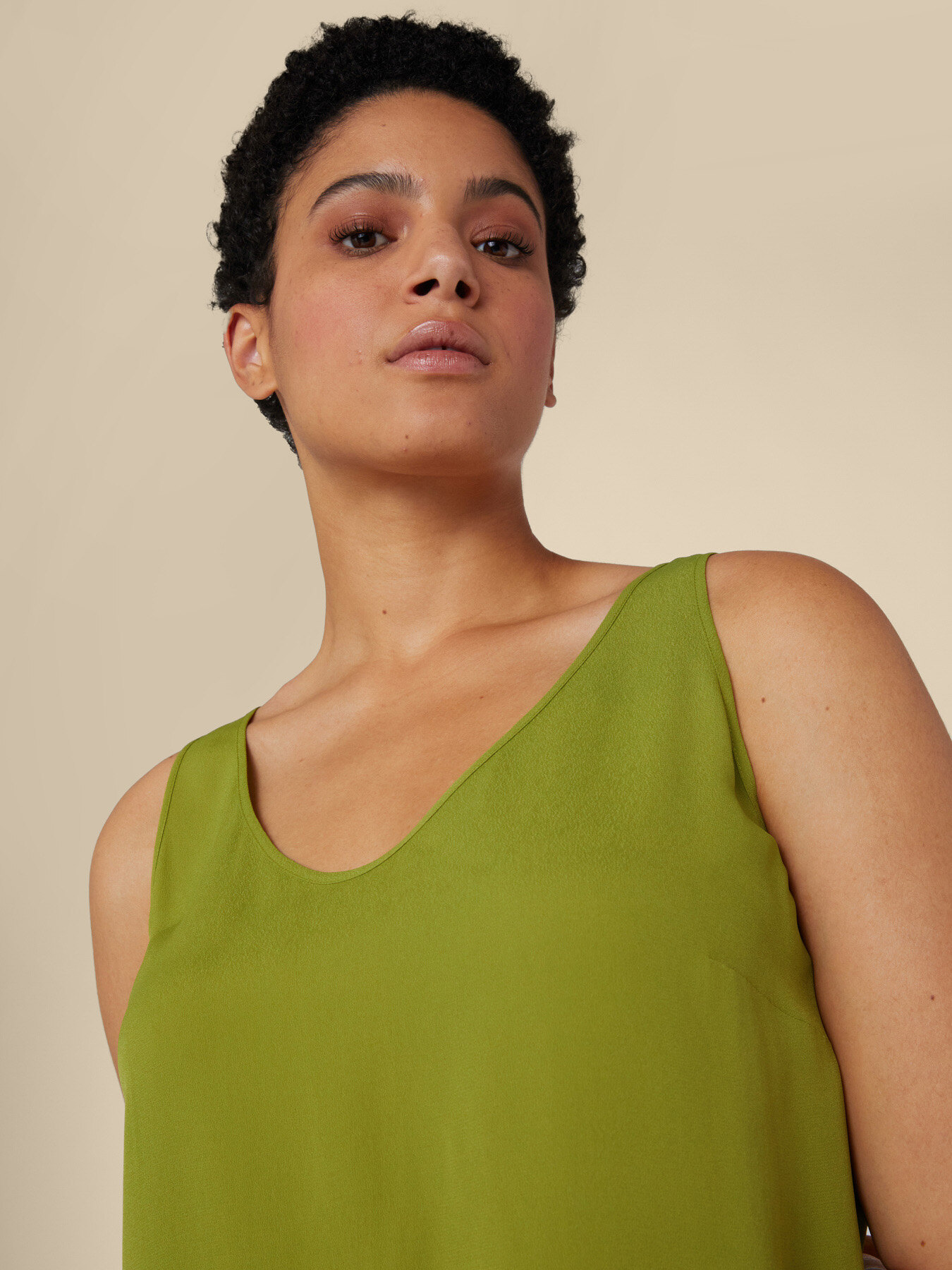 Crepe de chine top image number 3