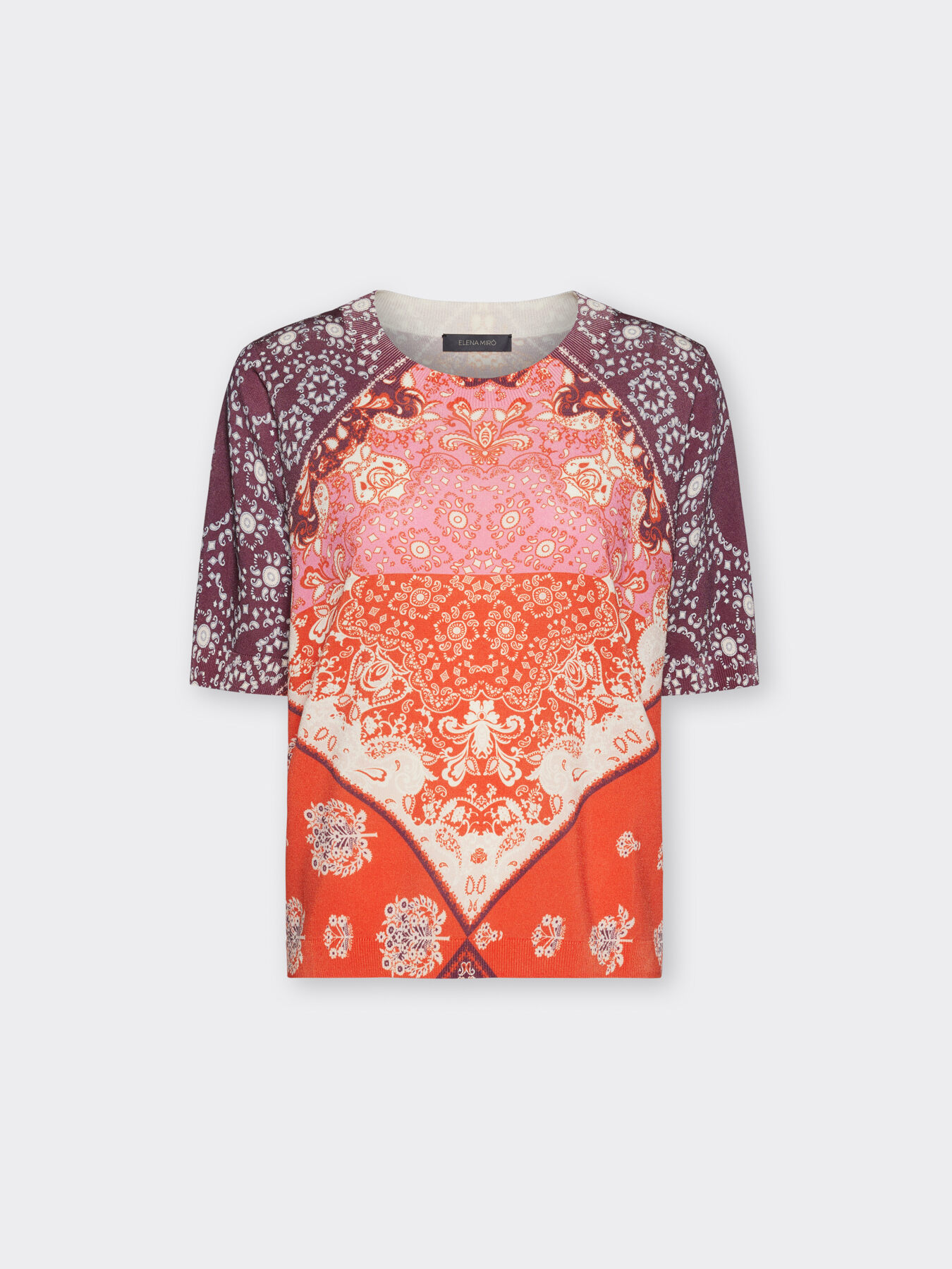 Jersey de mezcla de viscosa estampado image number 4