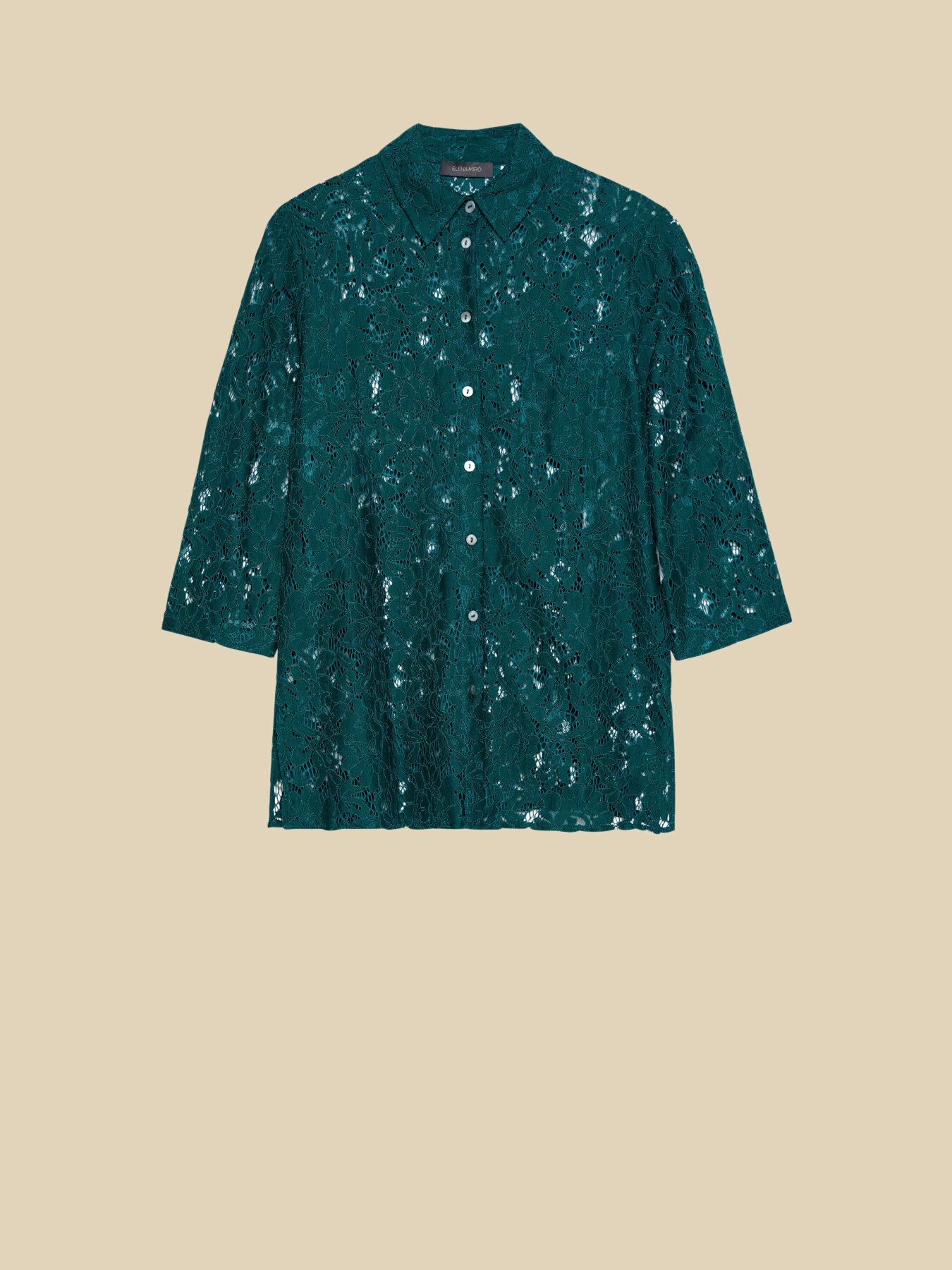 CAMICIA IN PIZZO MACRAME' image number 4