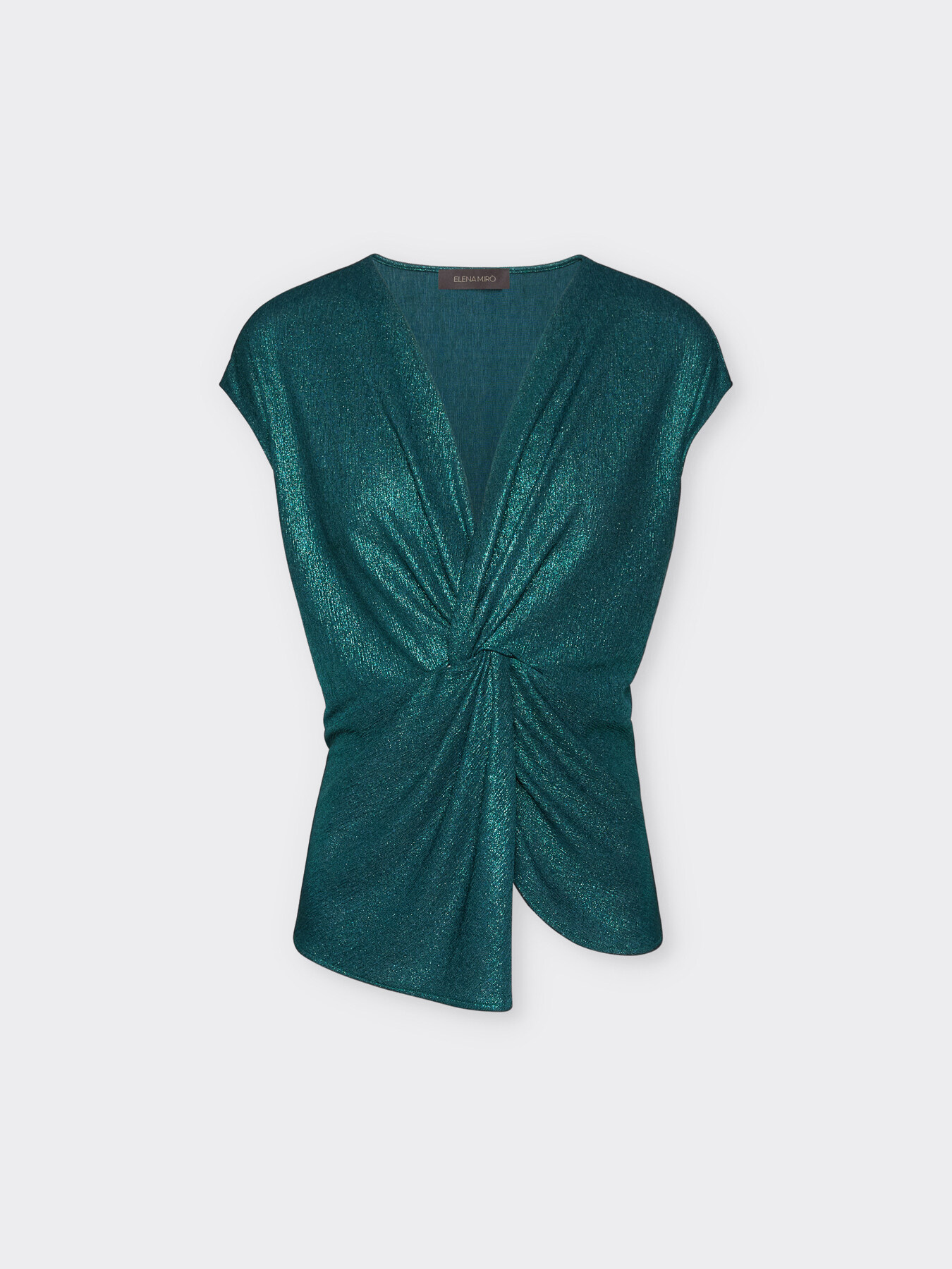 T-shirt en lurex avec noeud devant image number 4