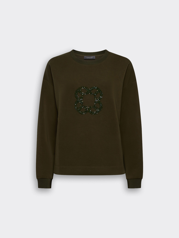 Sweatshirt with Monogram embroidery