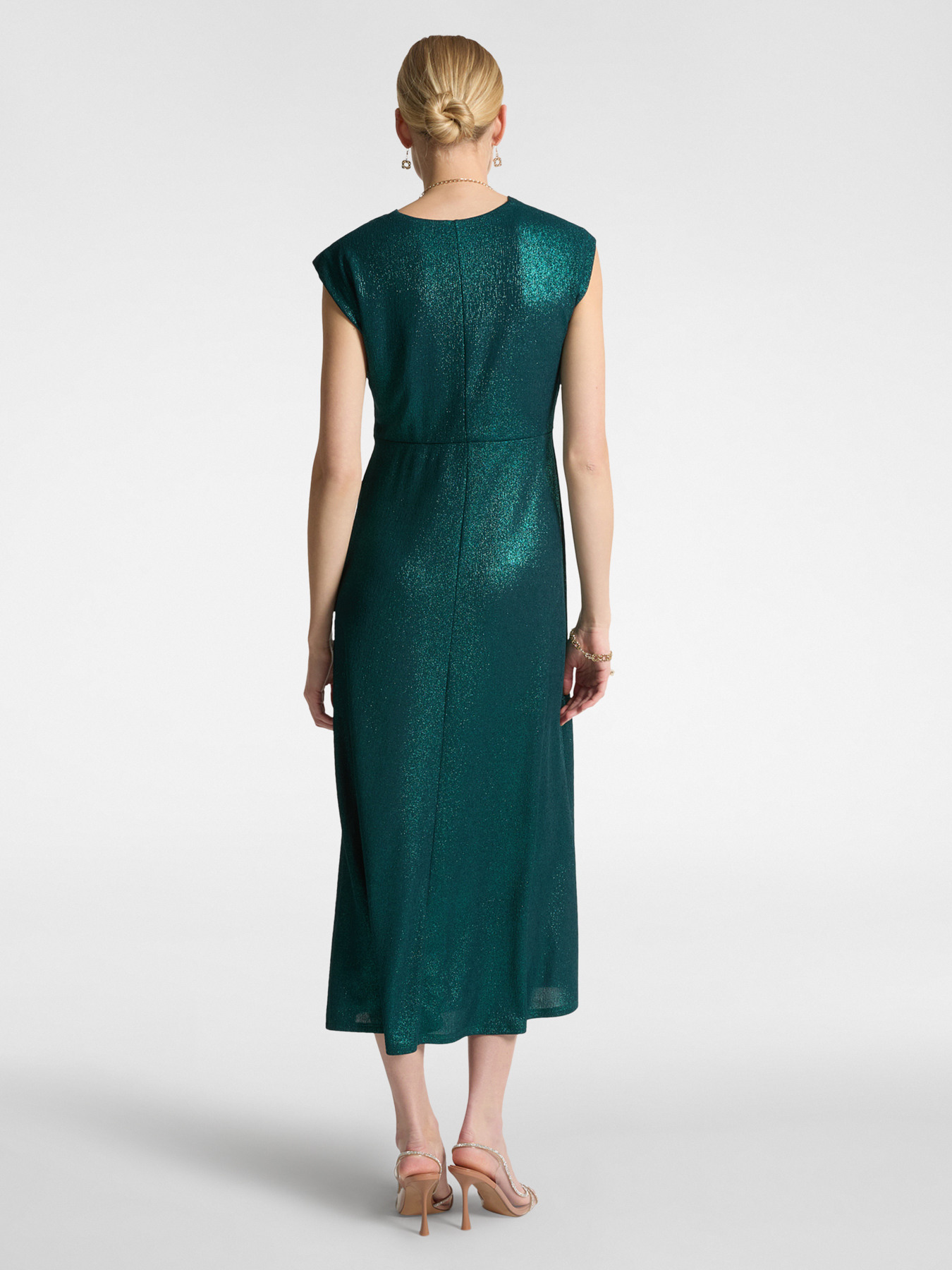 Robe en lurex avec noeud sur le devant image number 1