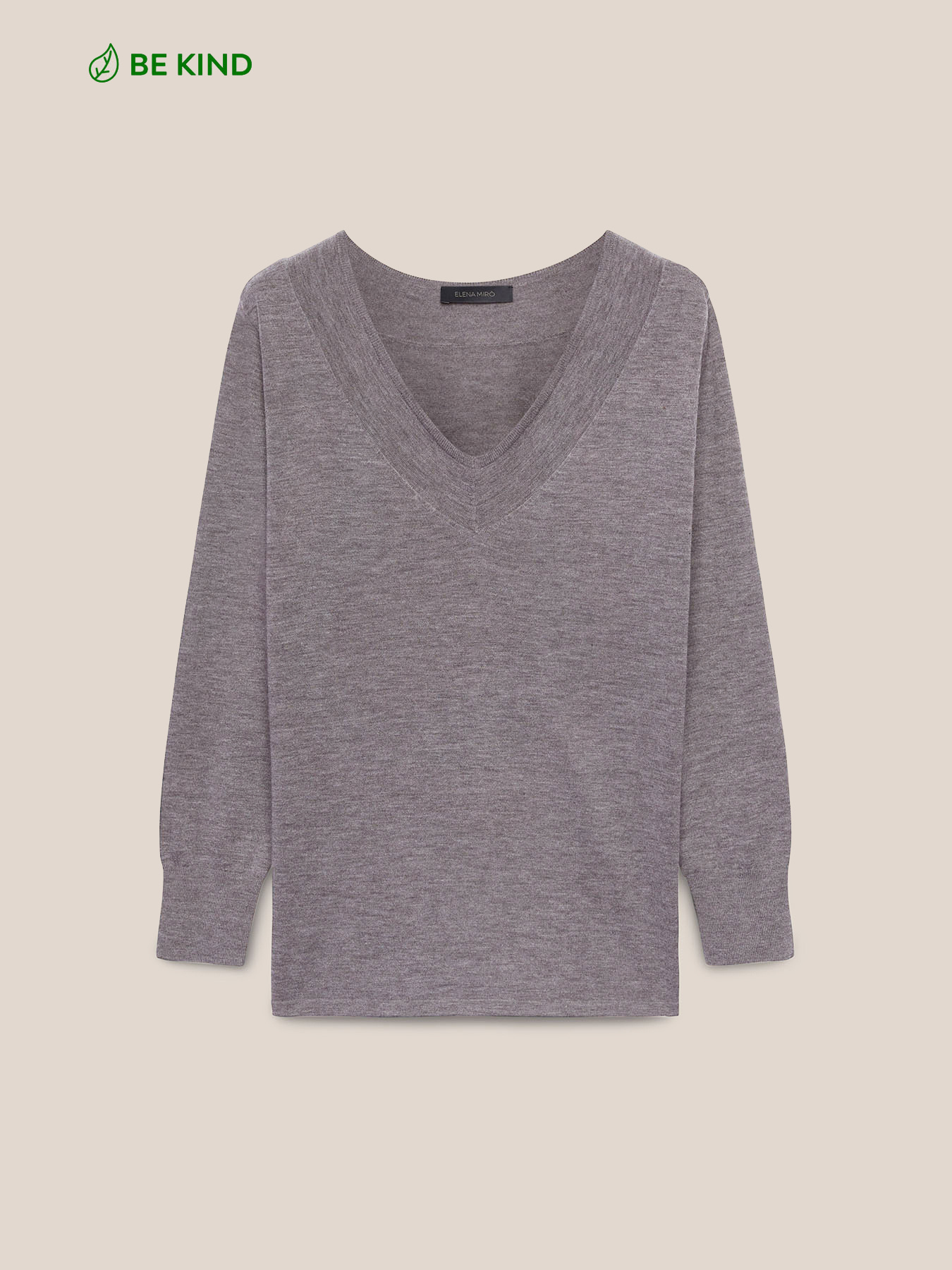 Jersey de pico en lana sostenible image number 5