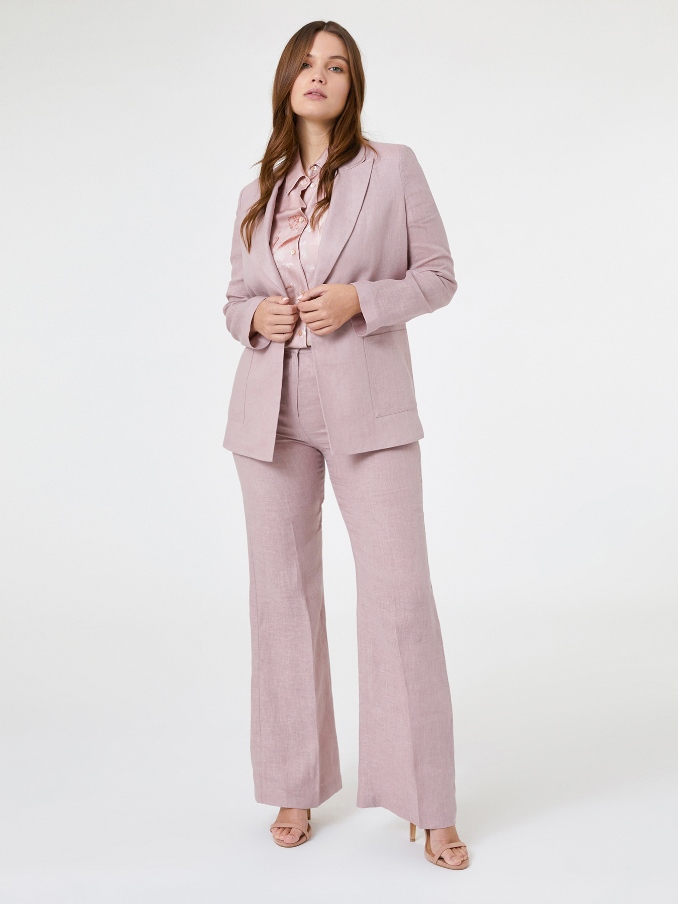 Pantaloni ampi in lino image number 0