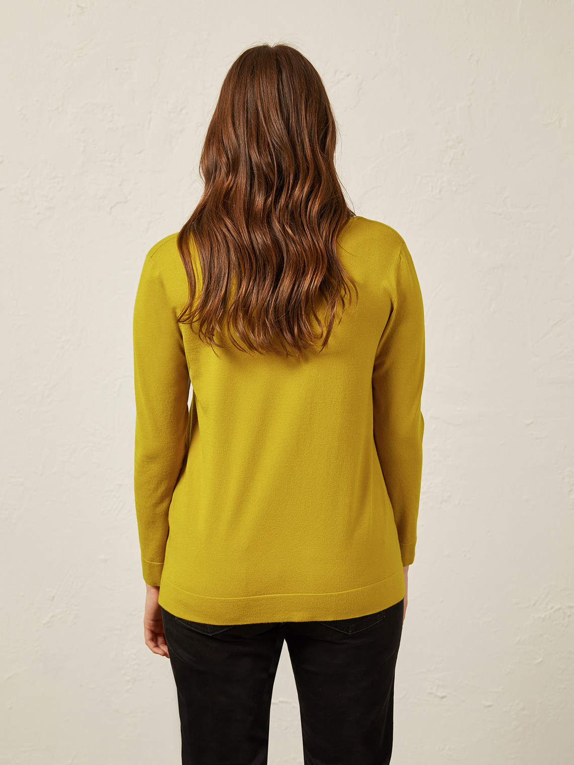 Elenamiro: Sweater de cor uniforme_2