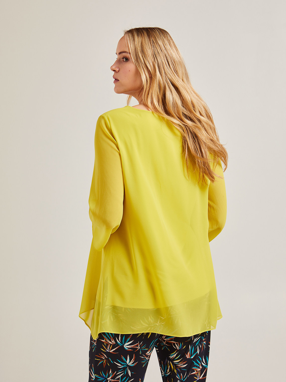 Elenamiro: Bunte Tunika aus Georgette_2