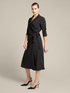 Wrap dress in flowing fabric image number 0
