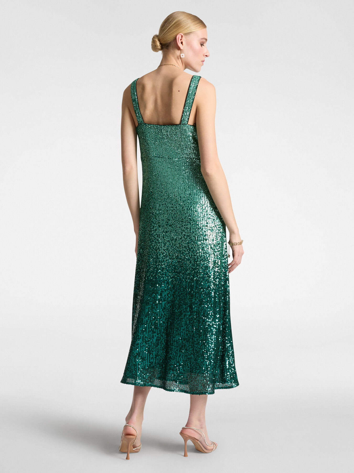 Long full sequinned dress image number 1