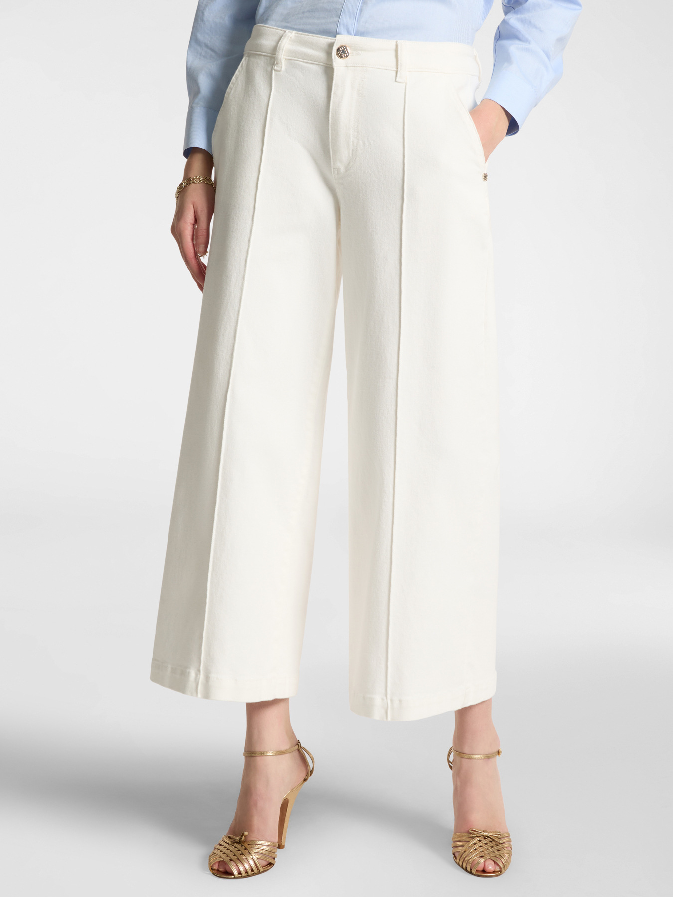 Pantalon jambe large cropped image number 2