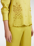 Linen shirt with openwork embroidery image number 3