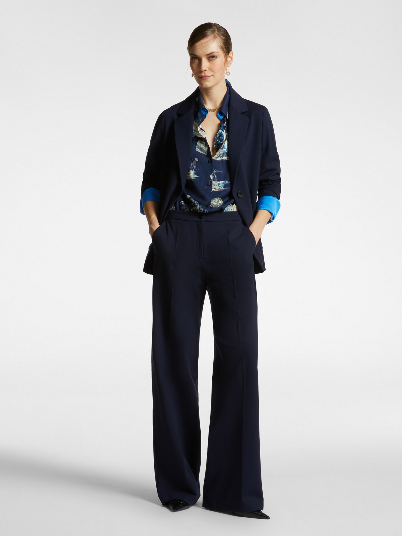 Chemise &agrave; l&rsquo;imprim&eacute; bateaux image number 5