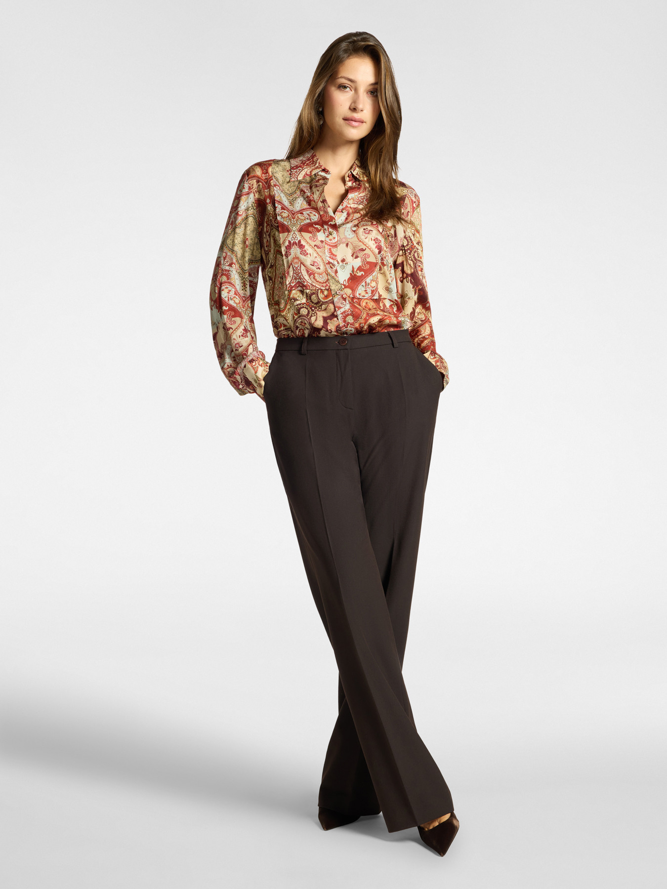 Camicia in viscosa stampata image number 2