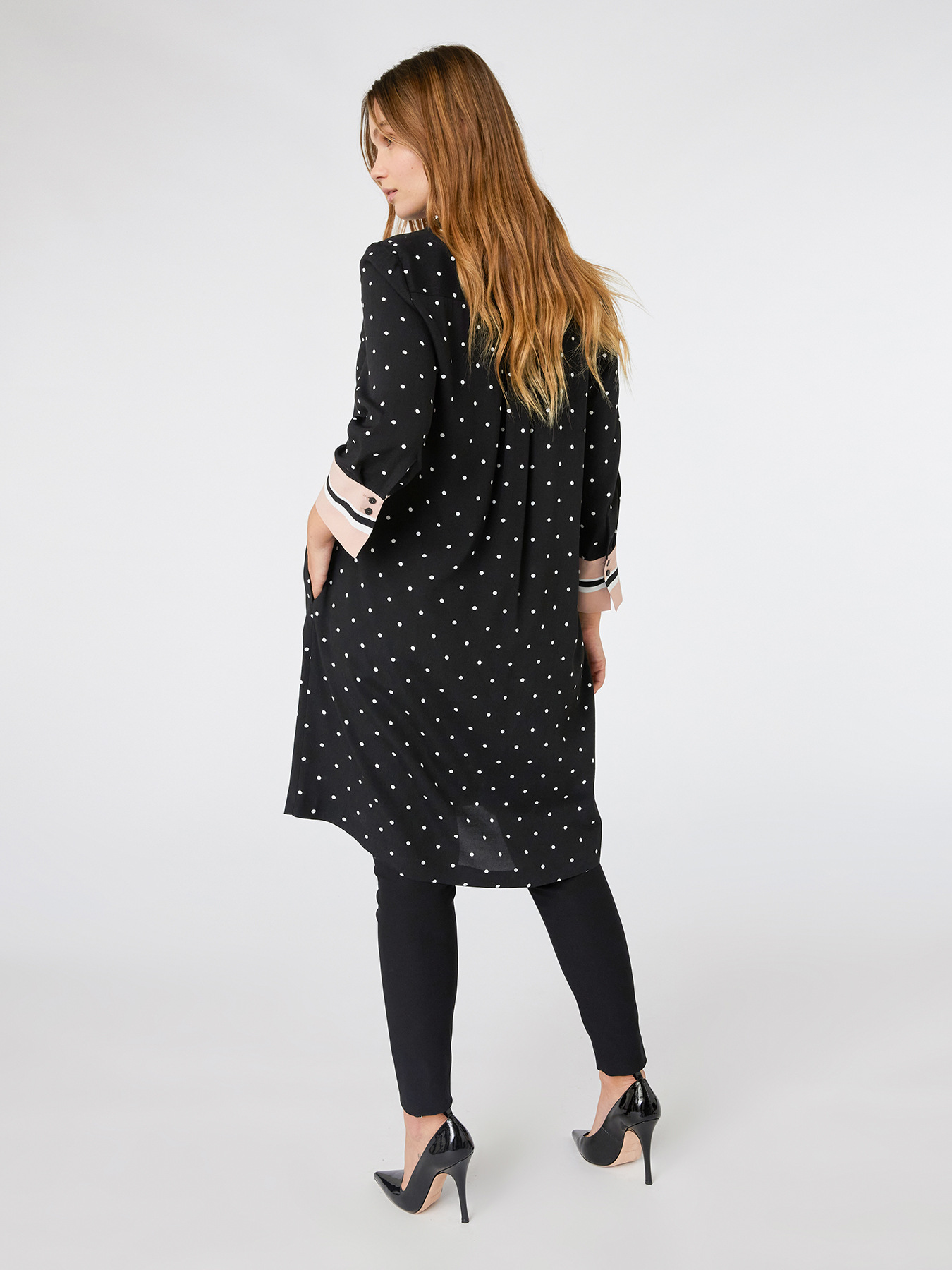 Robe mi-longue en viscose imprim&eacute;e image number 1