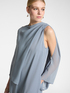 Elegant suit with jumpsuit and cape image number 3