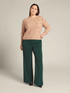 Flowing stretch cady trousers image number 9