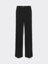 Stretch crepe fabric trousers image number 4