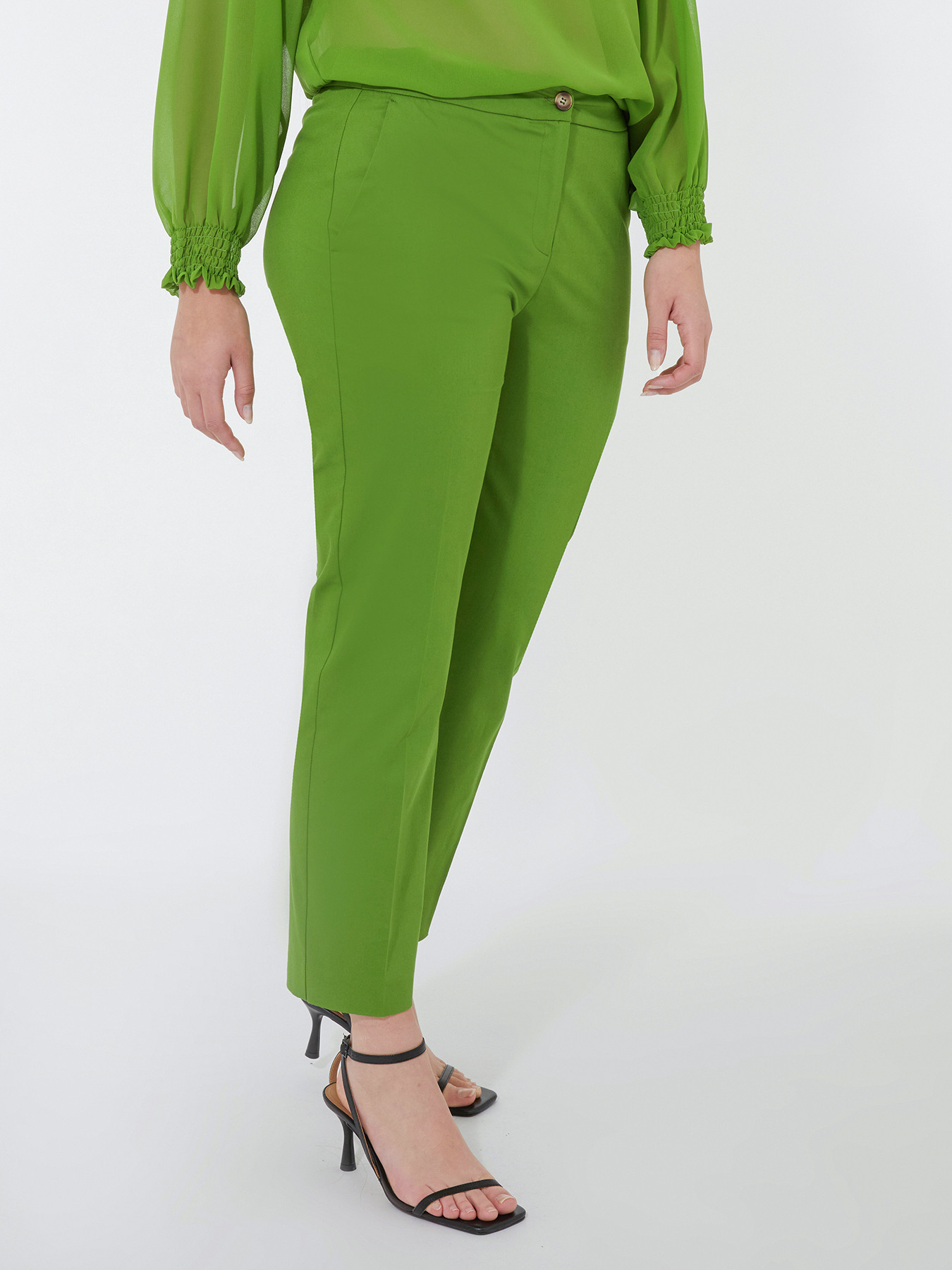 Stretch gabardine trousers image number 2