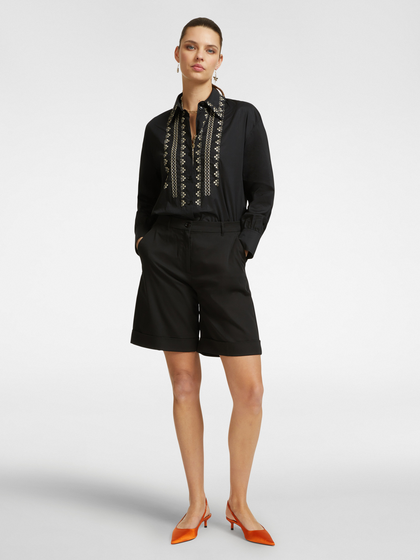 Chemise avec broderie ethnique image number 2