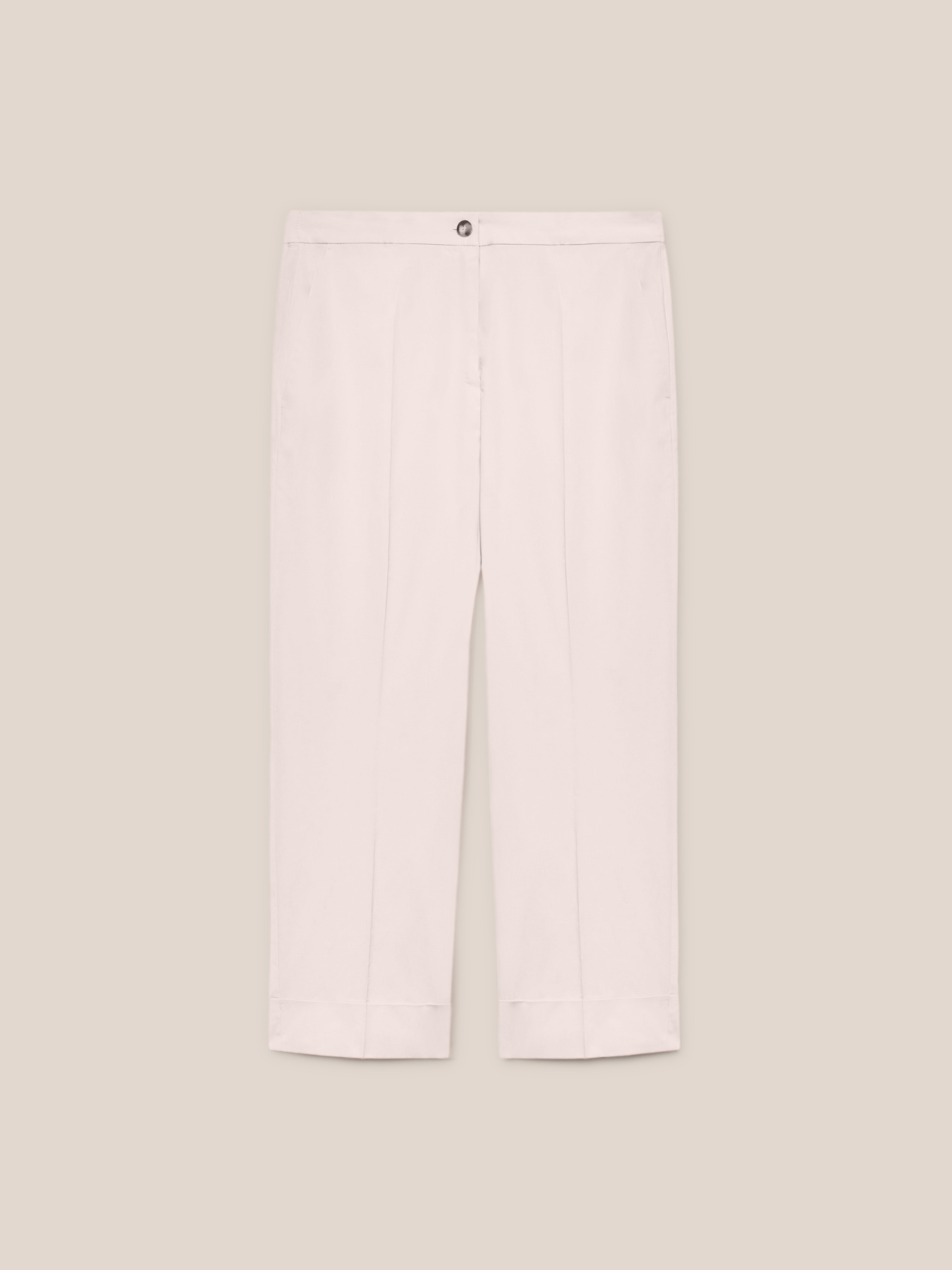 Cropped trousers made of sustainable cotton image number 4