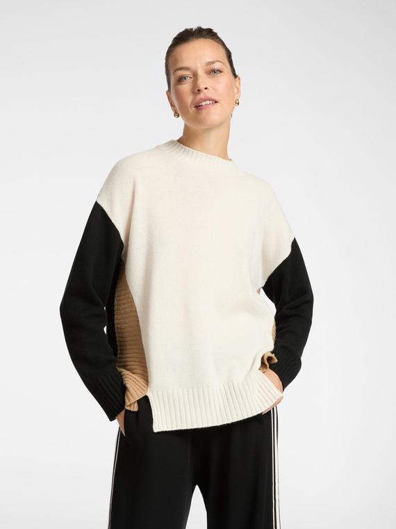 Color block sweater