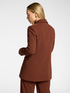 Cr&ecirc;pe blazer with Monogram button image number 1