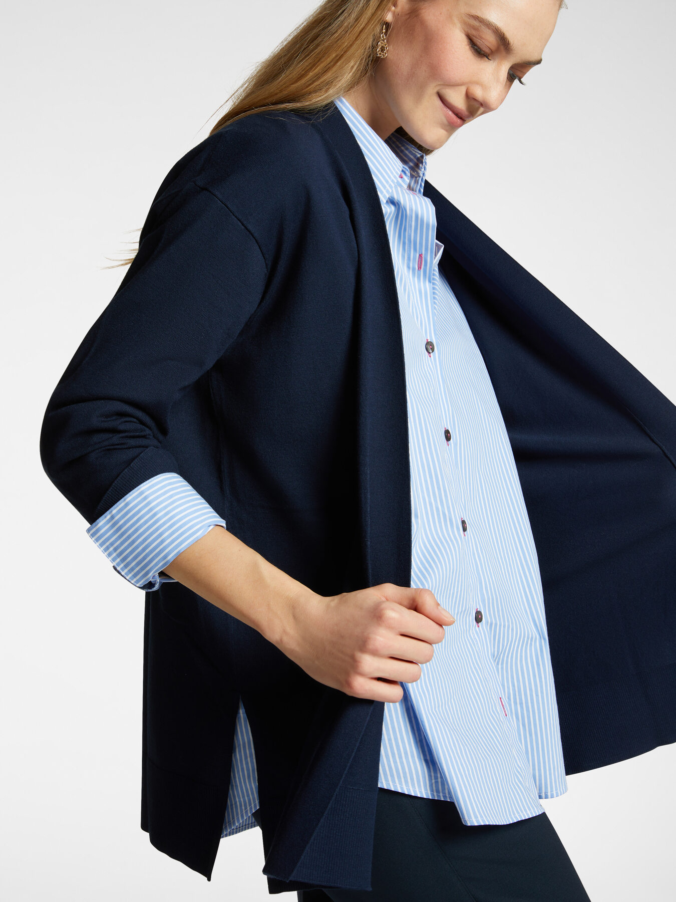 Cardigan lungo aperto davanti image number 3