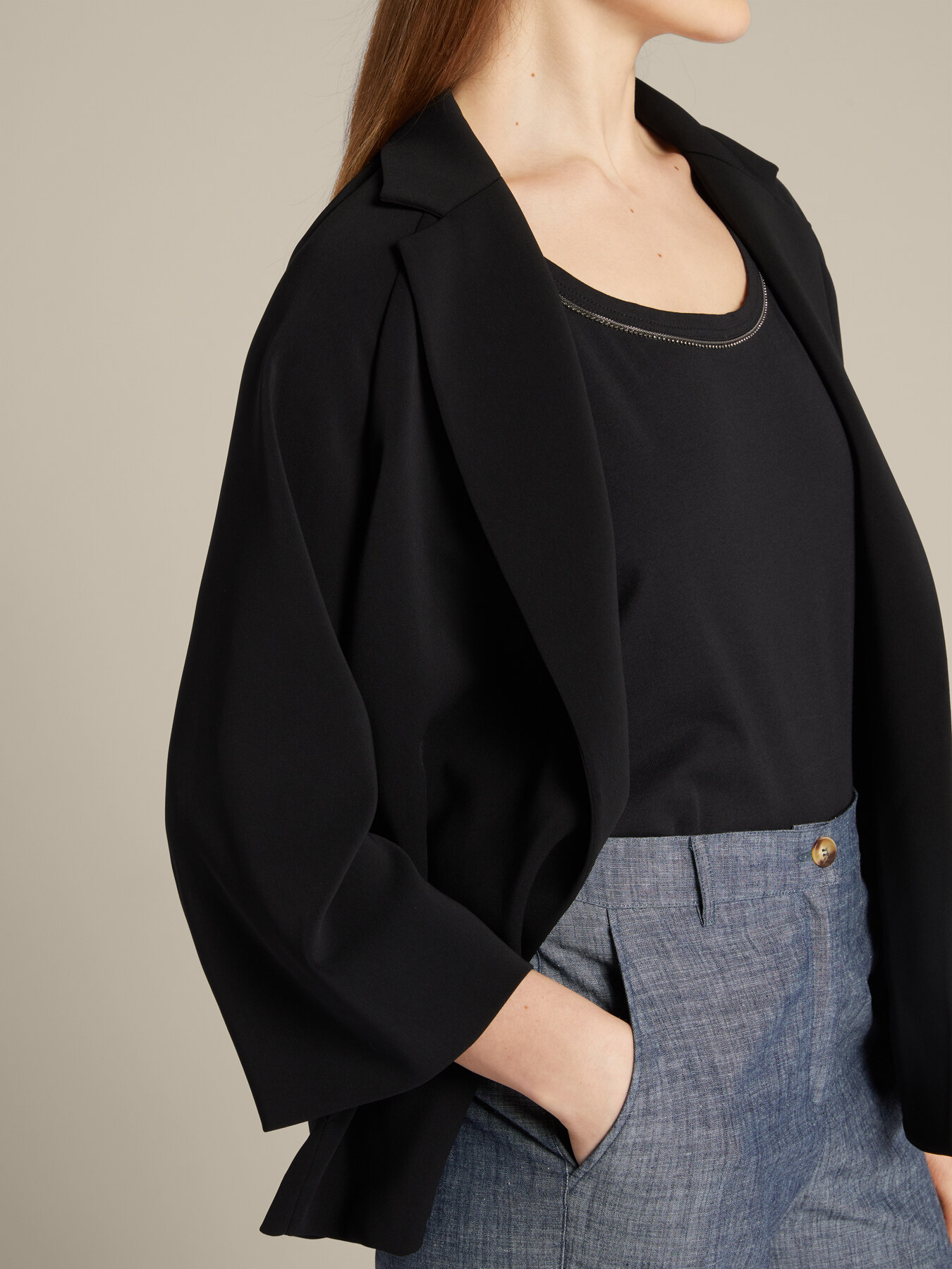 Black shacket image number 3