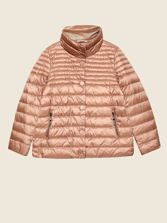 Elenamiro&nbsp;: Doudoune courte avec boutons Rose_1
