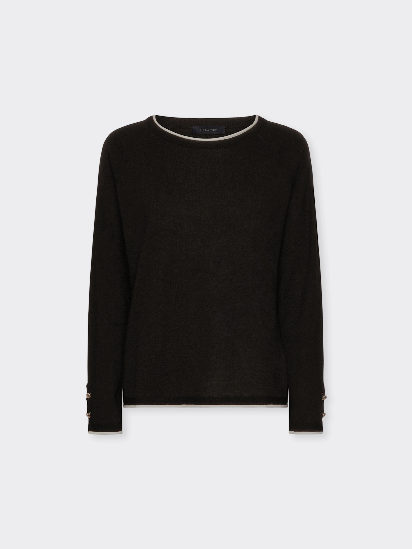 Pullover mit Kontrastkante image number 4