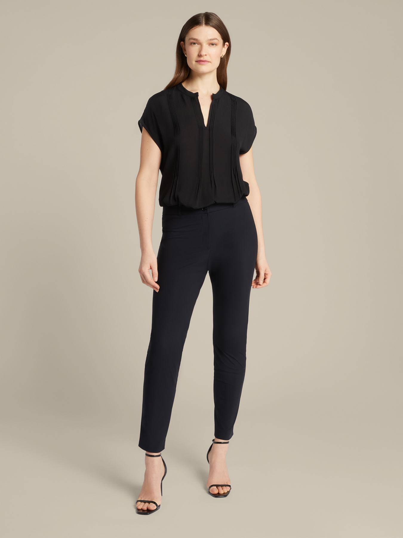 Slim-fit Sensitive® jersey trousers image number 0