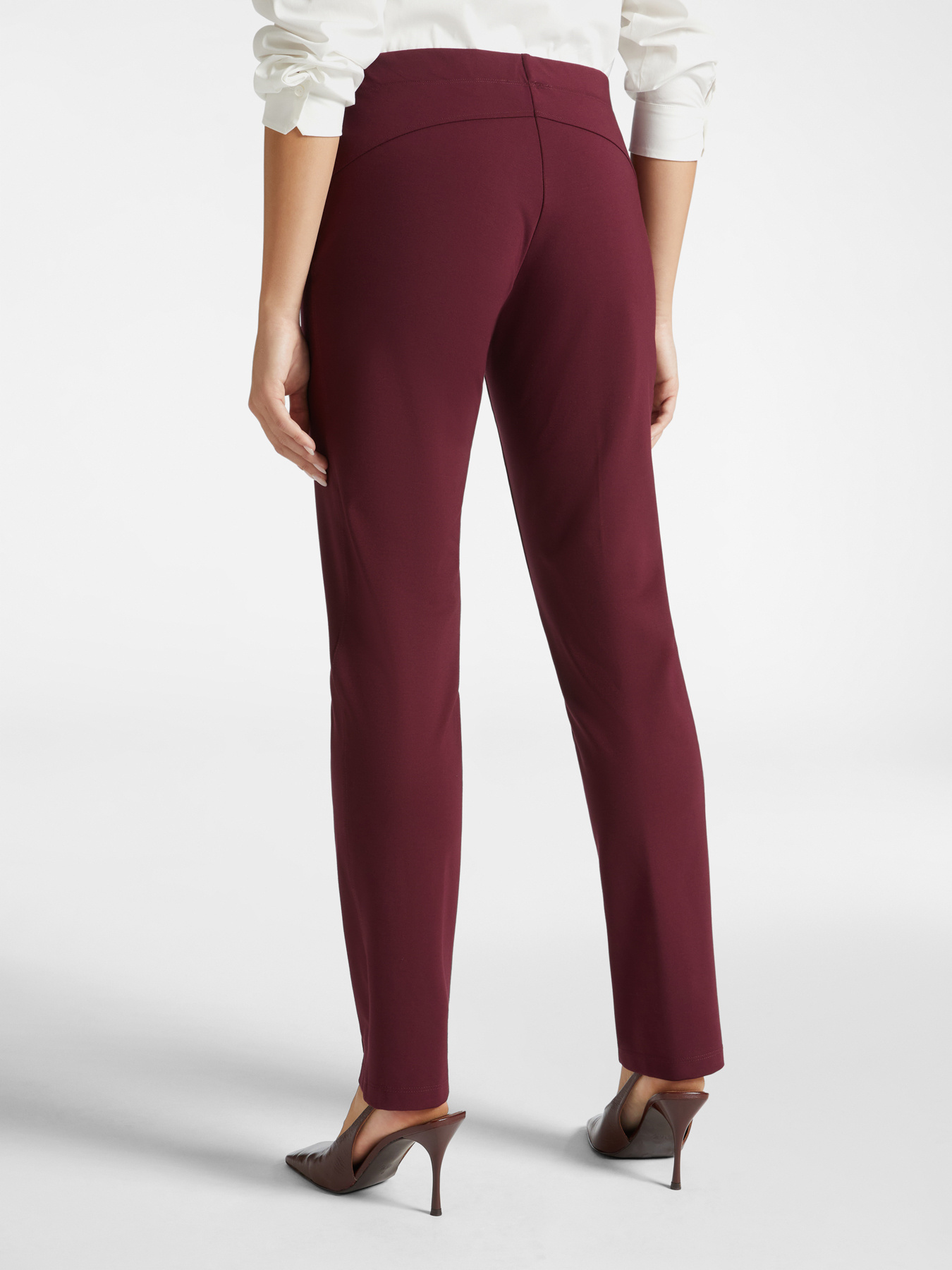 Slim fit trousers in Milano stitch image number 1